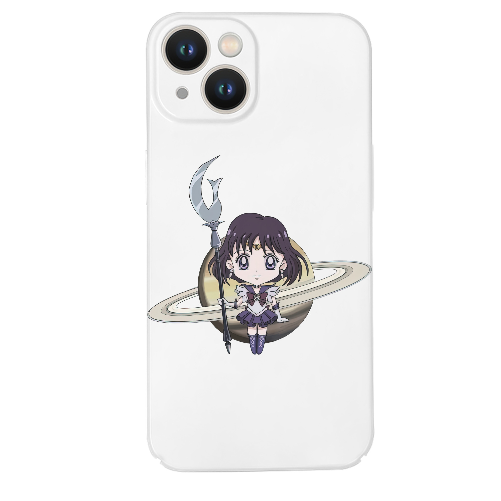 （画像用） 美少女戦士セーラームーン 土萠ほたる Sailor Moon Tomoe Hotaru （セーラーサターン；Sailor Saturn） 【iPhone 14シリーズ対応】ハードケース